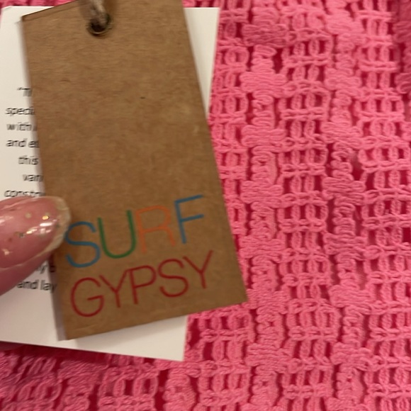 BNWT ๐ SURF GYPSY Crochet Cargo beach Pant in Hot Pink ๐โโ๏ธ - Picture 12 of 13